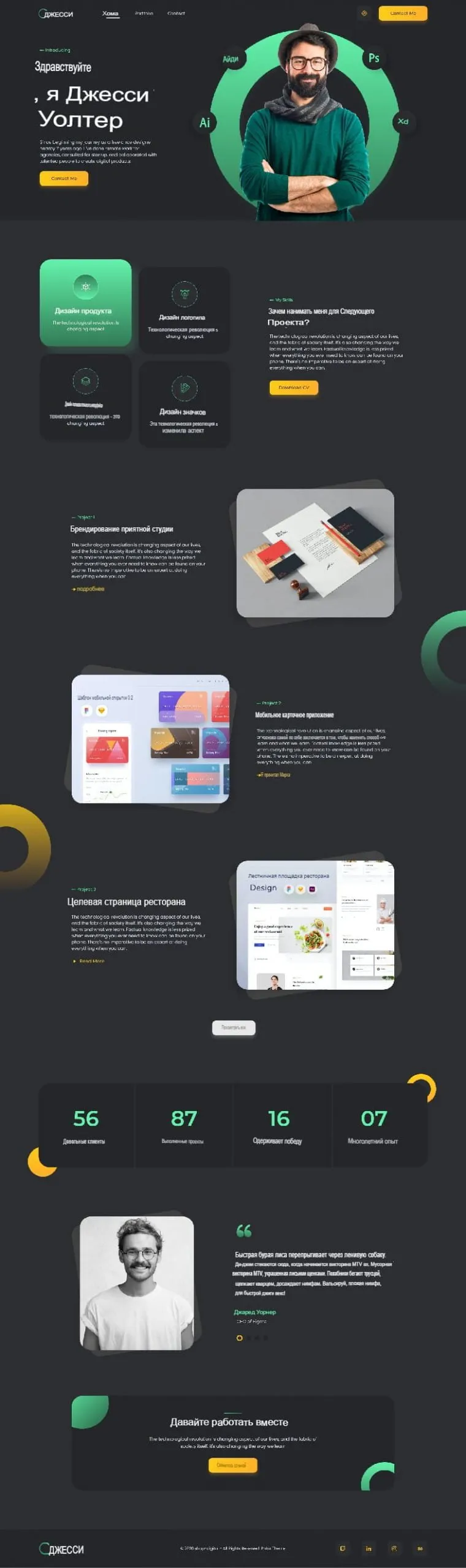 Готовый сайт в аренду для частного специалиста